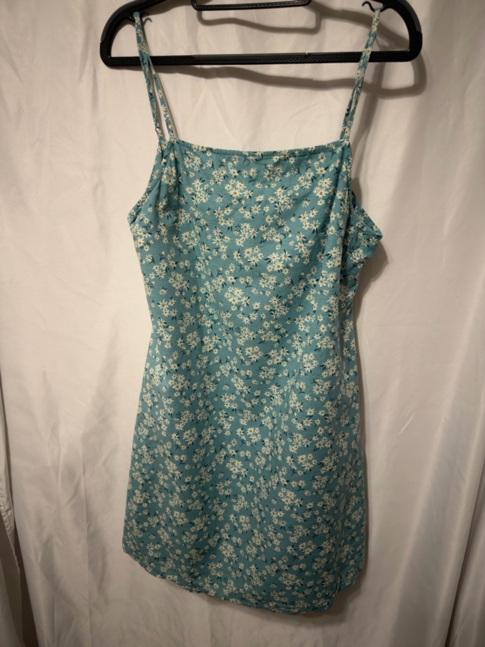 American Eagle Daisy Floral Tie back Dress cotton linen blend size Large - Picture 4 of 13